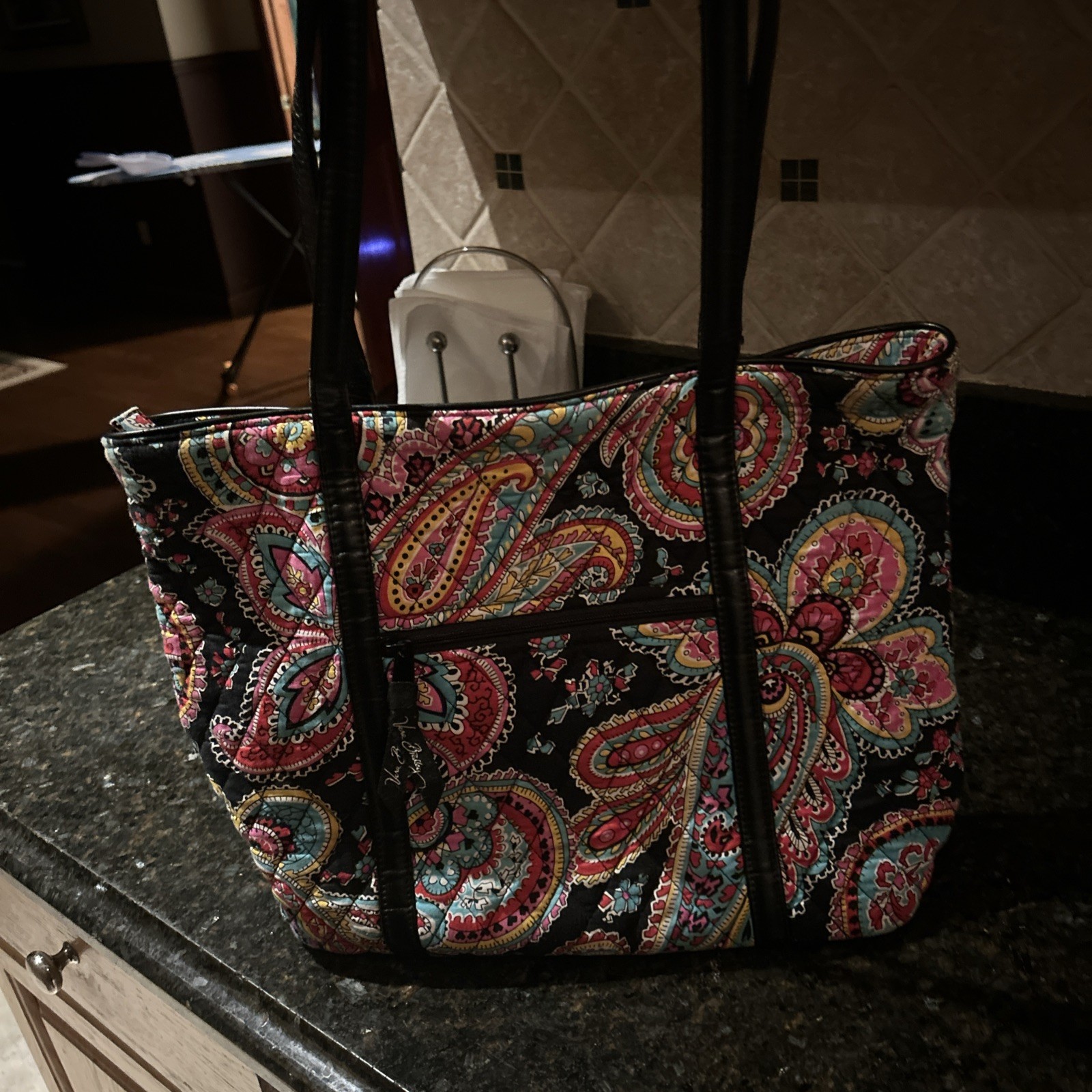 Vera Bradley Retired Parisian Paisley Purse Shoulder Bag Tote Beach Vacation Vera Bradley Retired Parisian Paisley Purse Shoulder Bag Tote Beach Vacation