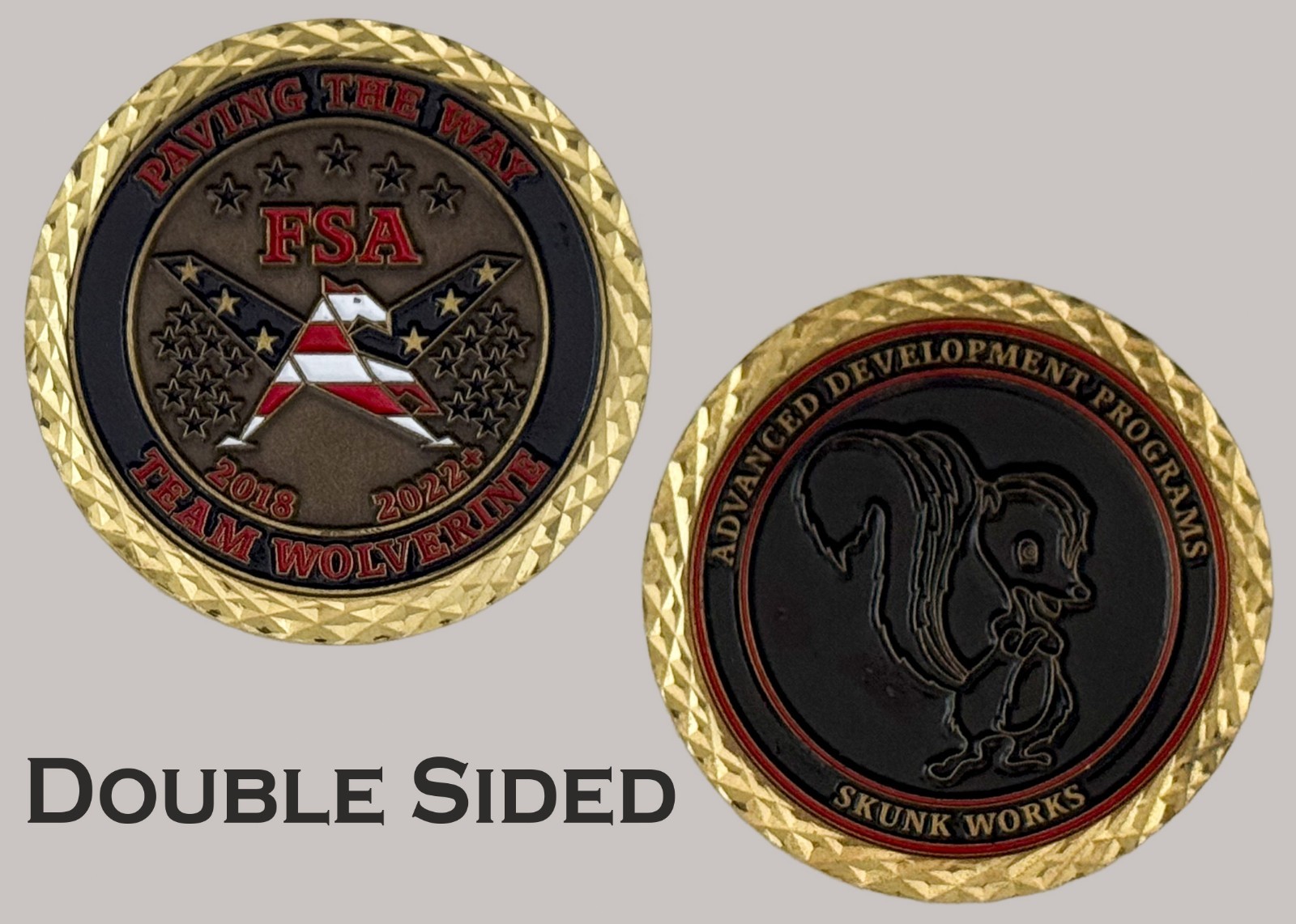 Team Wolverine FSA Skunk Works Advanced Programs Challenge Coin  J#41