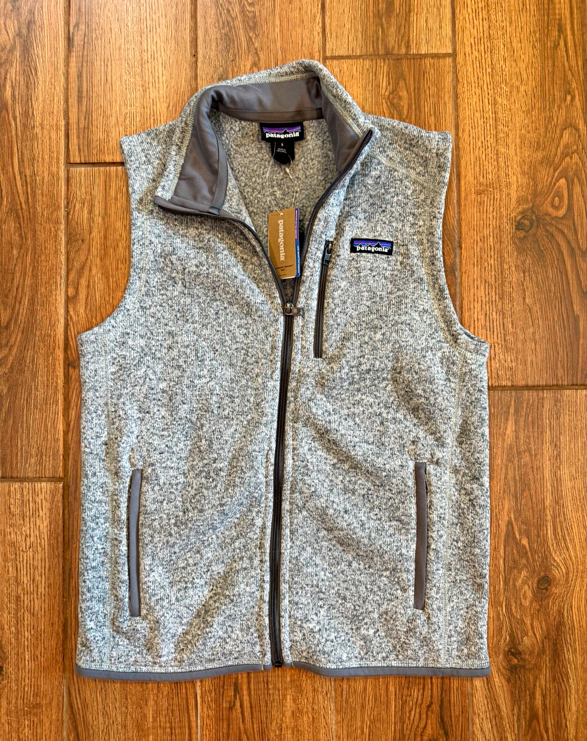 Patagonia Better Sweater Vest men S Gray Full Zip Sleeveless Pockets