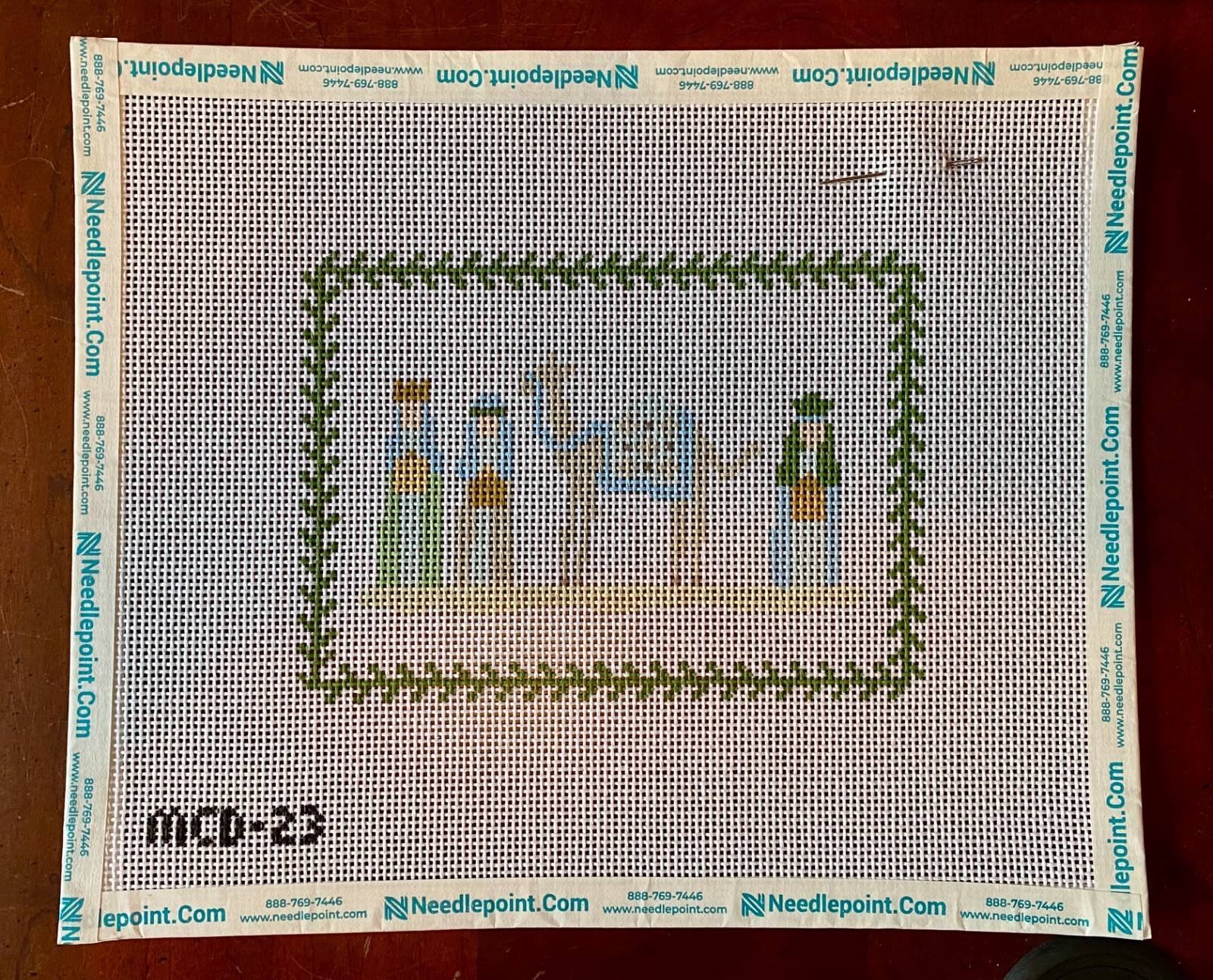 Walker Needlepoint- Three Wisemen and Camel