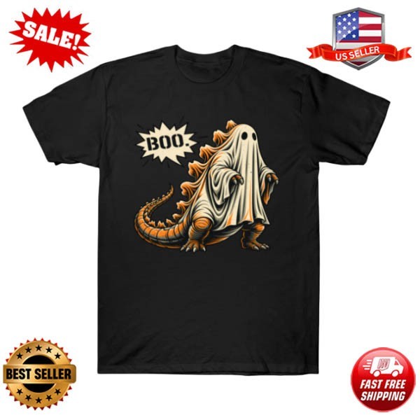 Godzilla Halloween Ghost Costume Funny Kaiju Boo T-Shirt