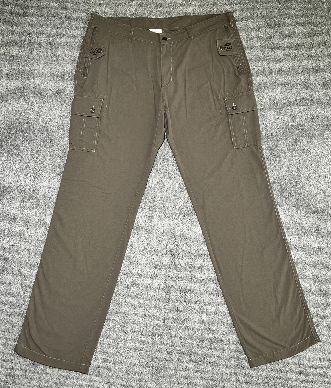 Clothing Arts Pants P Cubed Cargo Brown Pick Pocket Proof Men 38x34 Travel Nylon