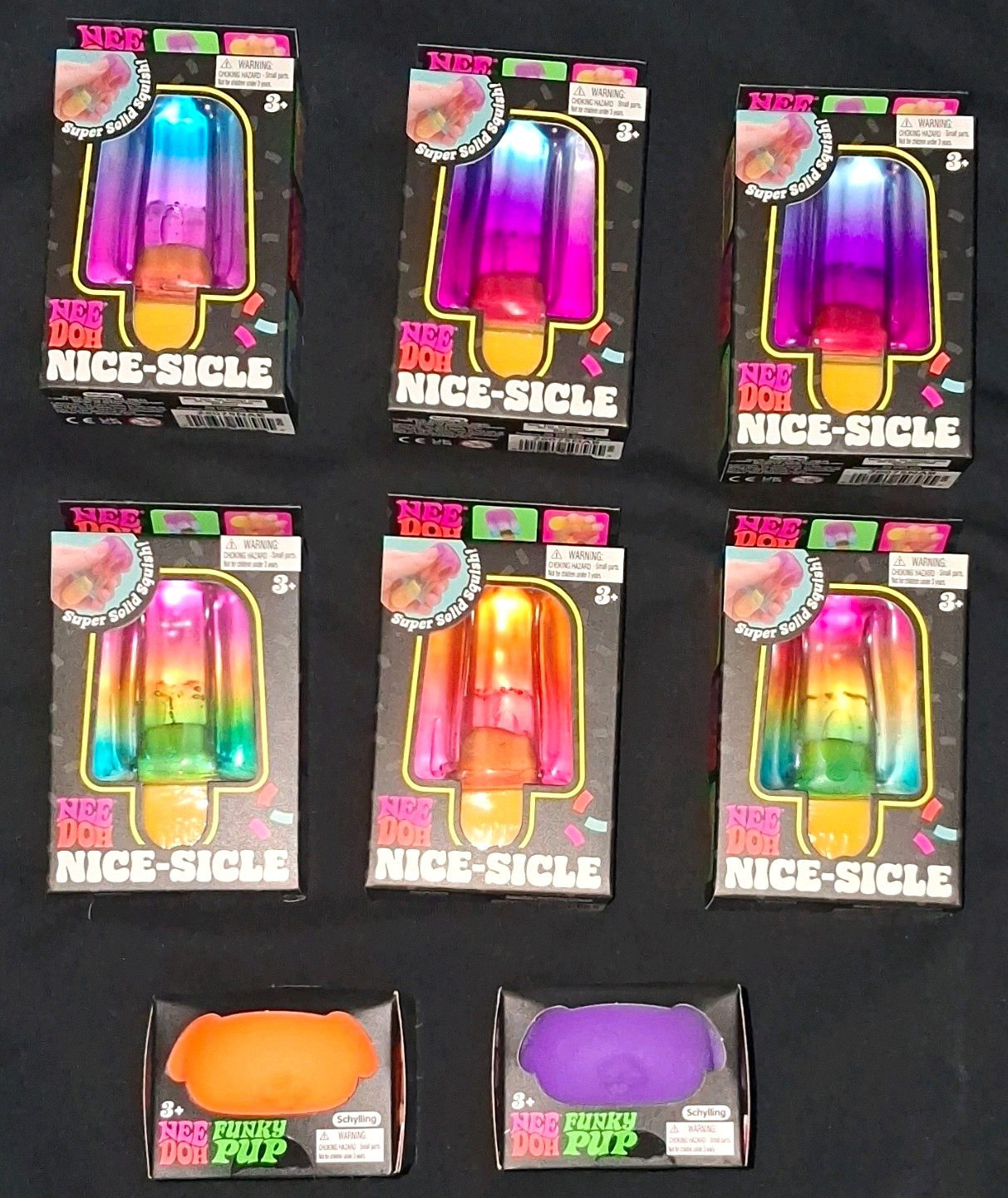 8 Genuine Schylling NeeDoh lot 8 Genuine Schylling NeeDoh lot