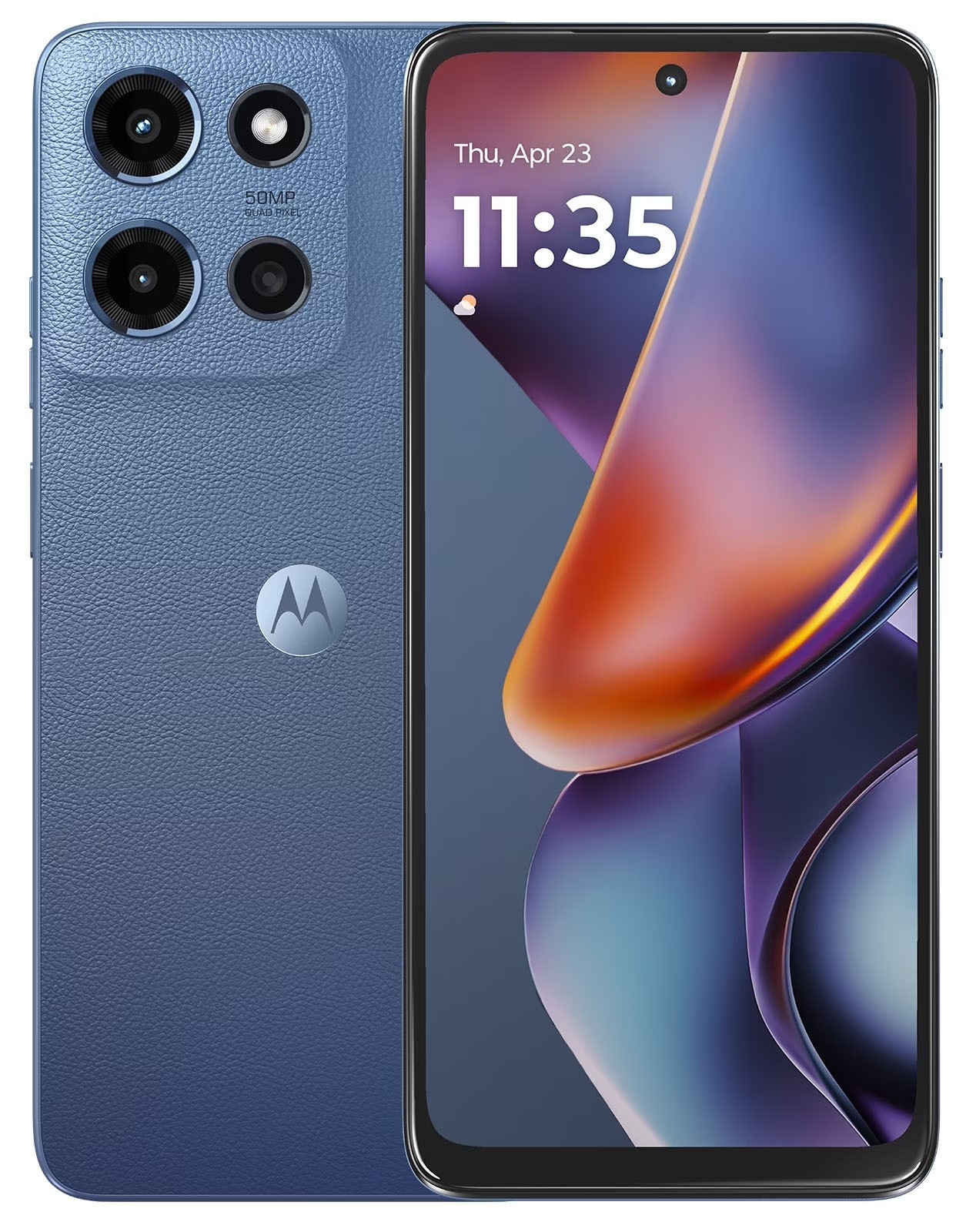 Straight Talk Motorola Moto G 2025 5G 64GB Blue Prepaid Phone, Locked to ST