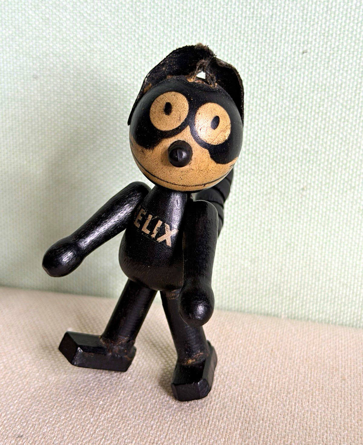 Antique 1920s Felix the Cat Jointed Wooden Figure – Pat Sullivan – Schoenhut Sty