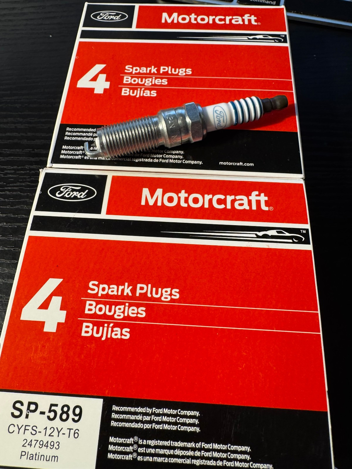 8PCS Motorcraft SP589 CYFS12YT6 Spark Plug replaces OEM SP520 SP520X for Ford