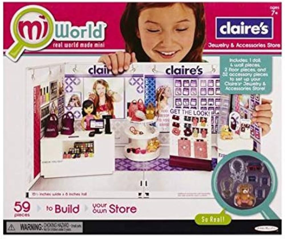 Mi World - Claire’s Jewelry & Accessories Store Playset - 59 Pieces 2013 Complet