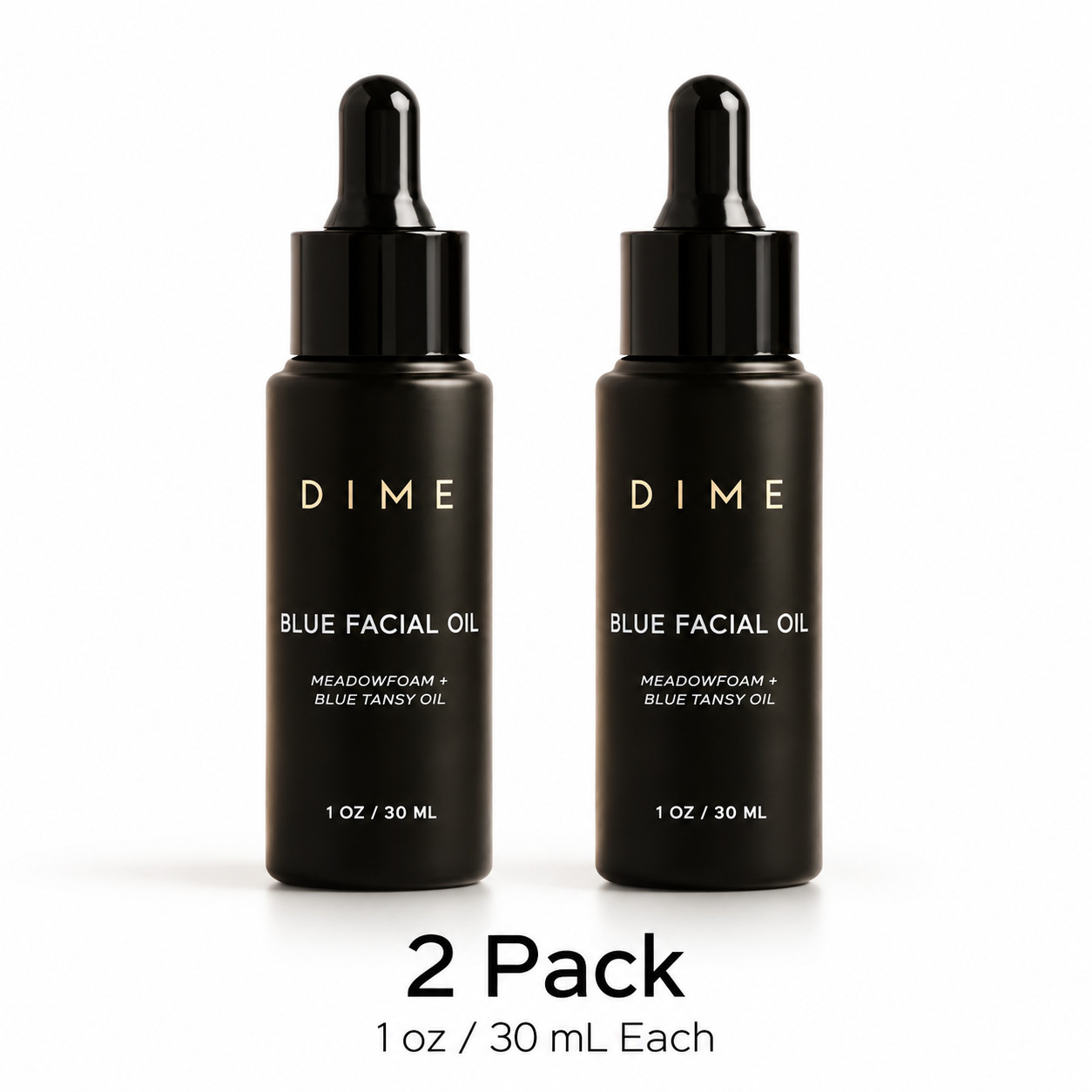 DIME Beauty Blue Facial Oil 2 Pack 1 oz Each Hydrating Face Oil Moisturizer