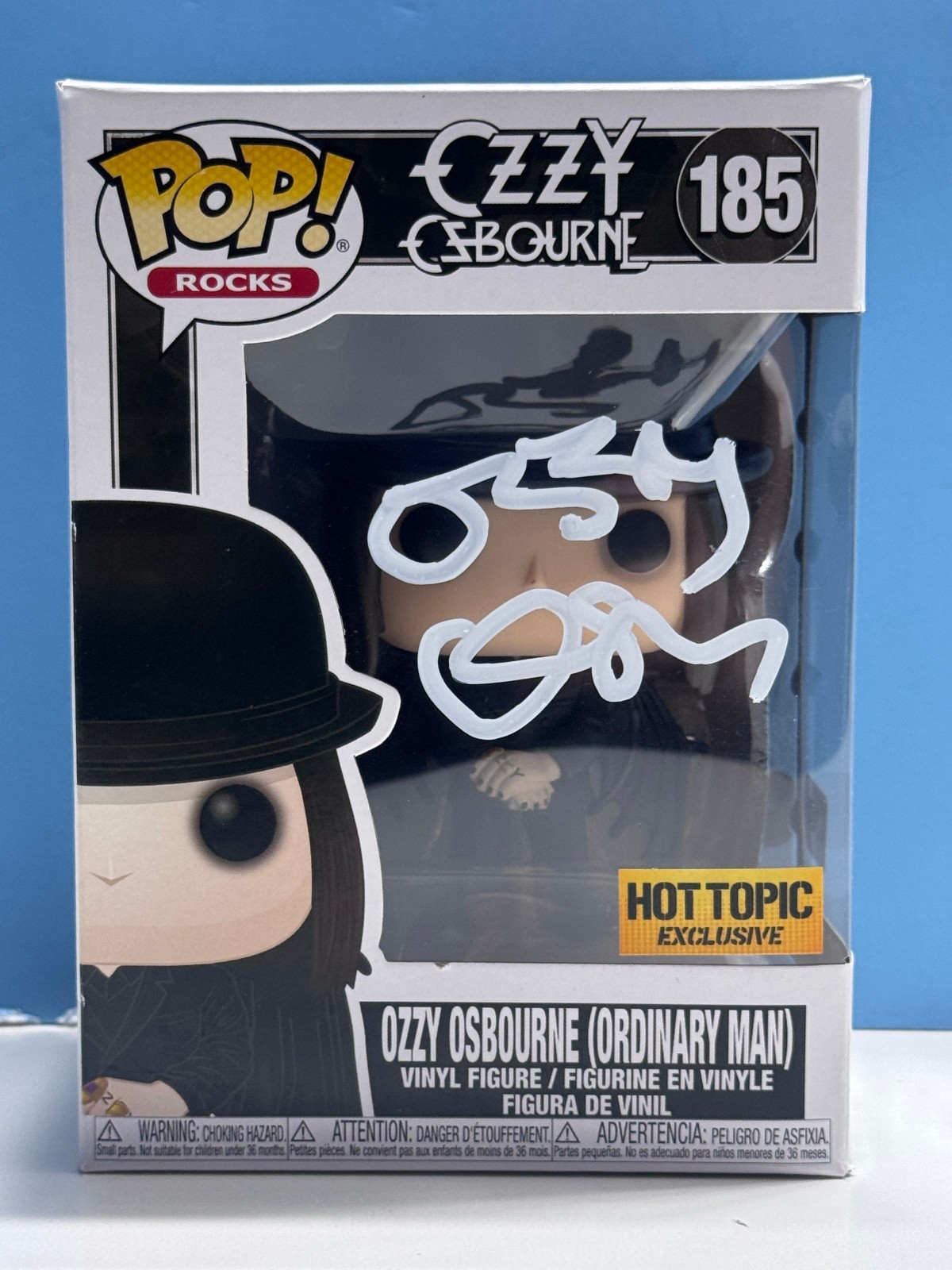 Funko Pop  OZZY OSBOURNE - OZZY ORDINARY MAN #185 SIGNED COA AUTHENTICATED