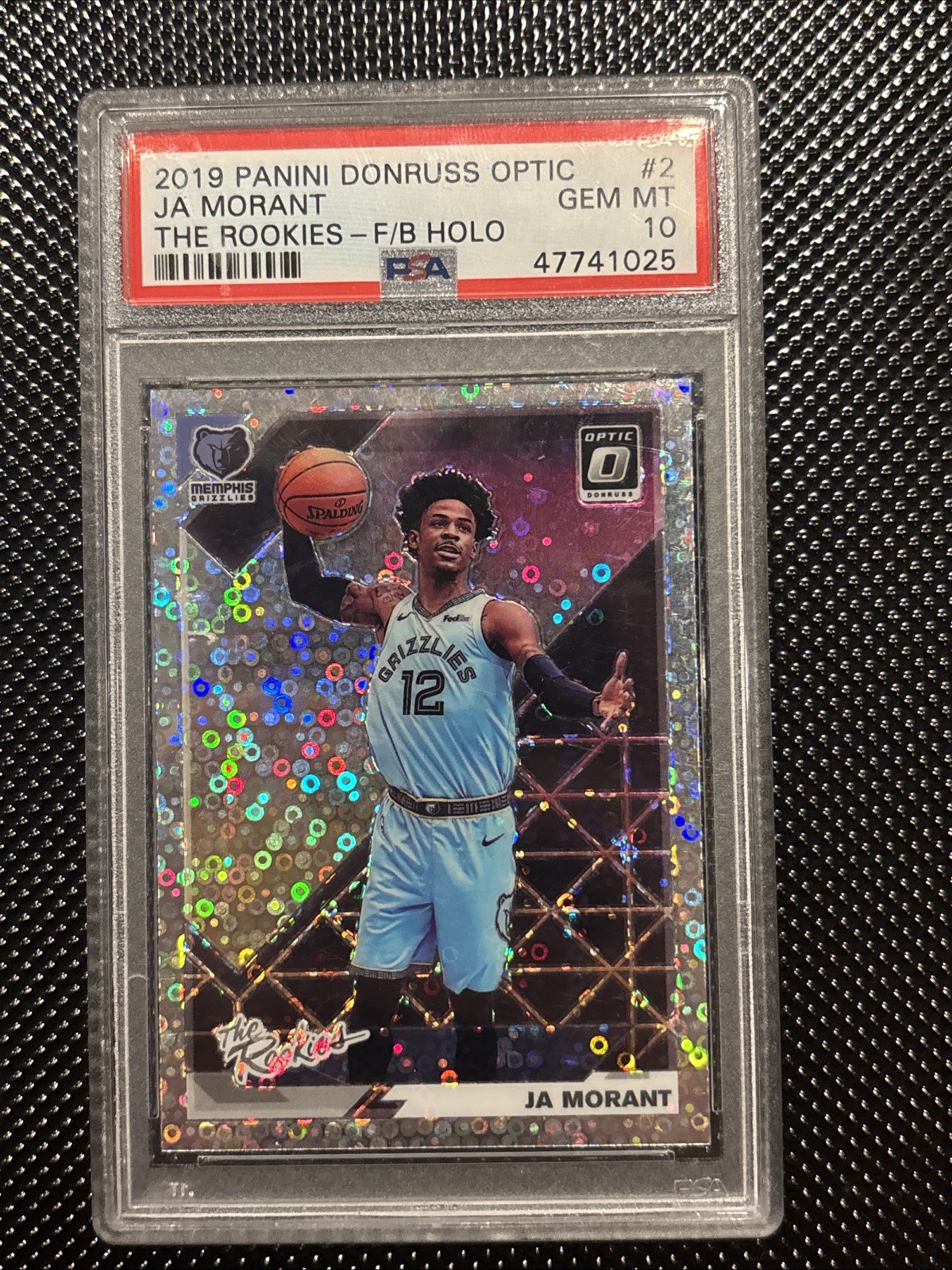 2019 Panini Donruss Optic The Rookies Fast Break Holo Ja Morant PSA 10 2019 Panini Donruss Optic The Rookies Fast Break Holo Ja Morant PSA 10