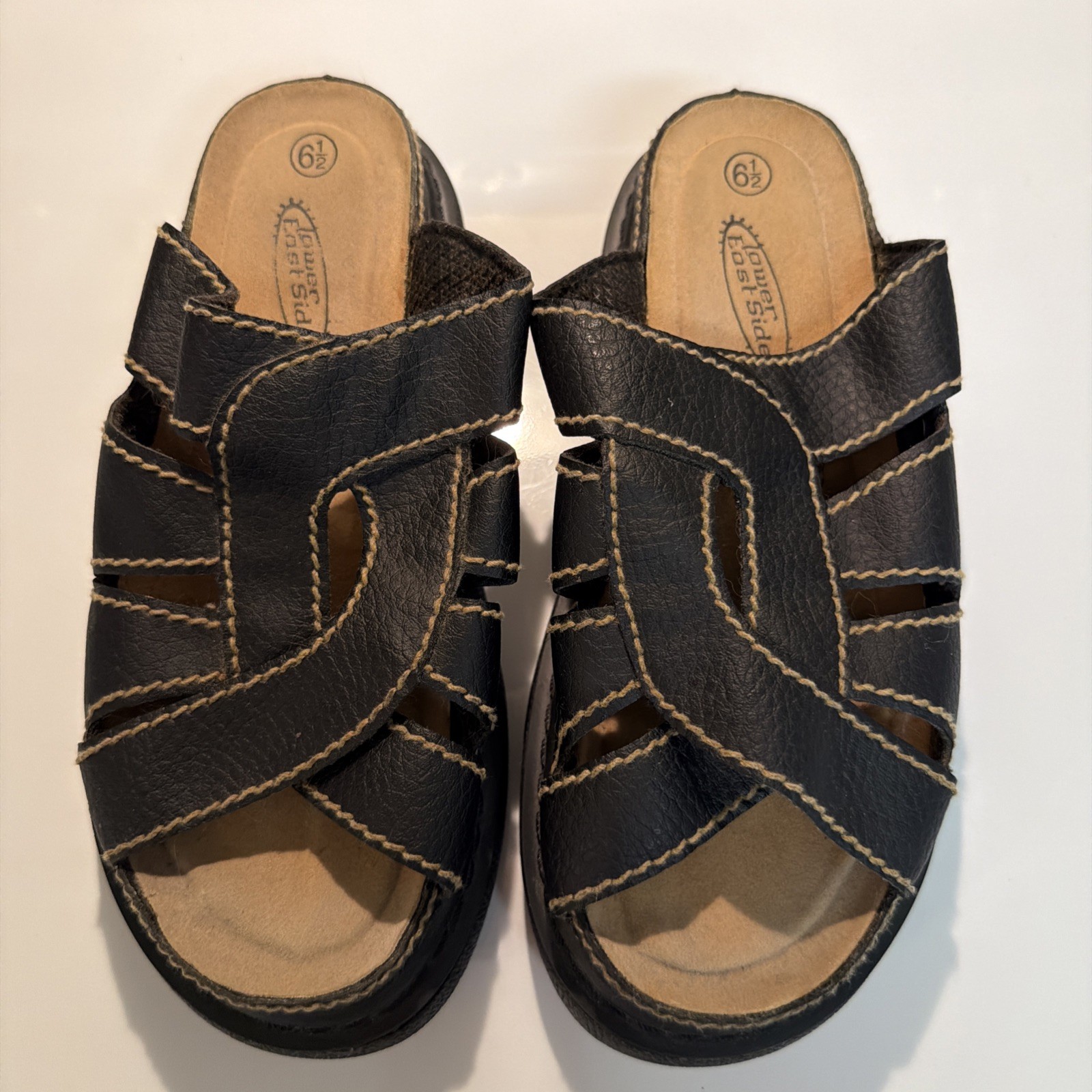 Chunky Platform Lower East Side Slides Black Size 6.5 Chunky Platform Lower East Side Slides Black Size 6.5