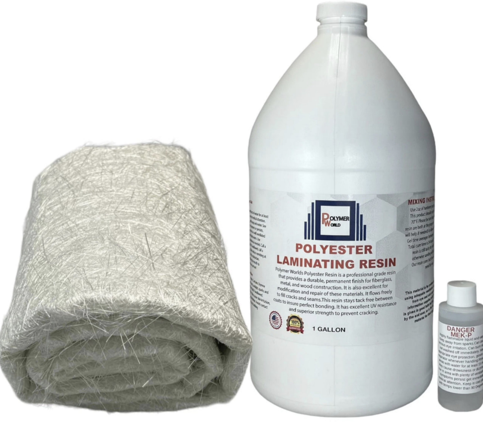 Polyester Resin 1.5x50x3 Yards Fiberglass Chopped Strand Mat for Autos Boats RV Polyester Resin 1.5x50x3 Yards Fiberglass Chopped Strand Mat for Autos Boats RV