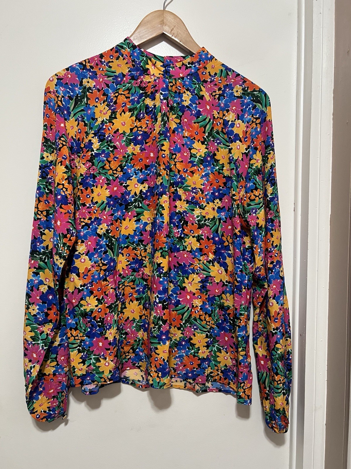 Fresha London Liv Blouse Long Sleeve Floral Lightweight Top Size Small NWT Fresha London Liv Blouse Long Sleeve Floral Lightweight Top Size Small NWT