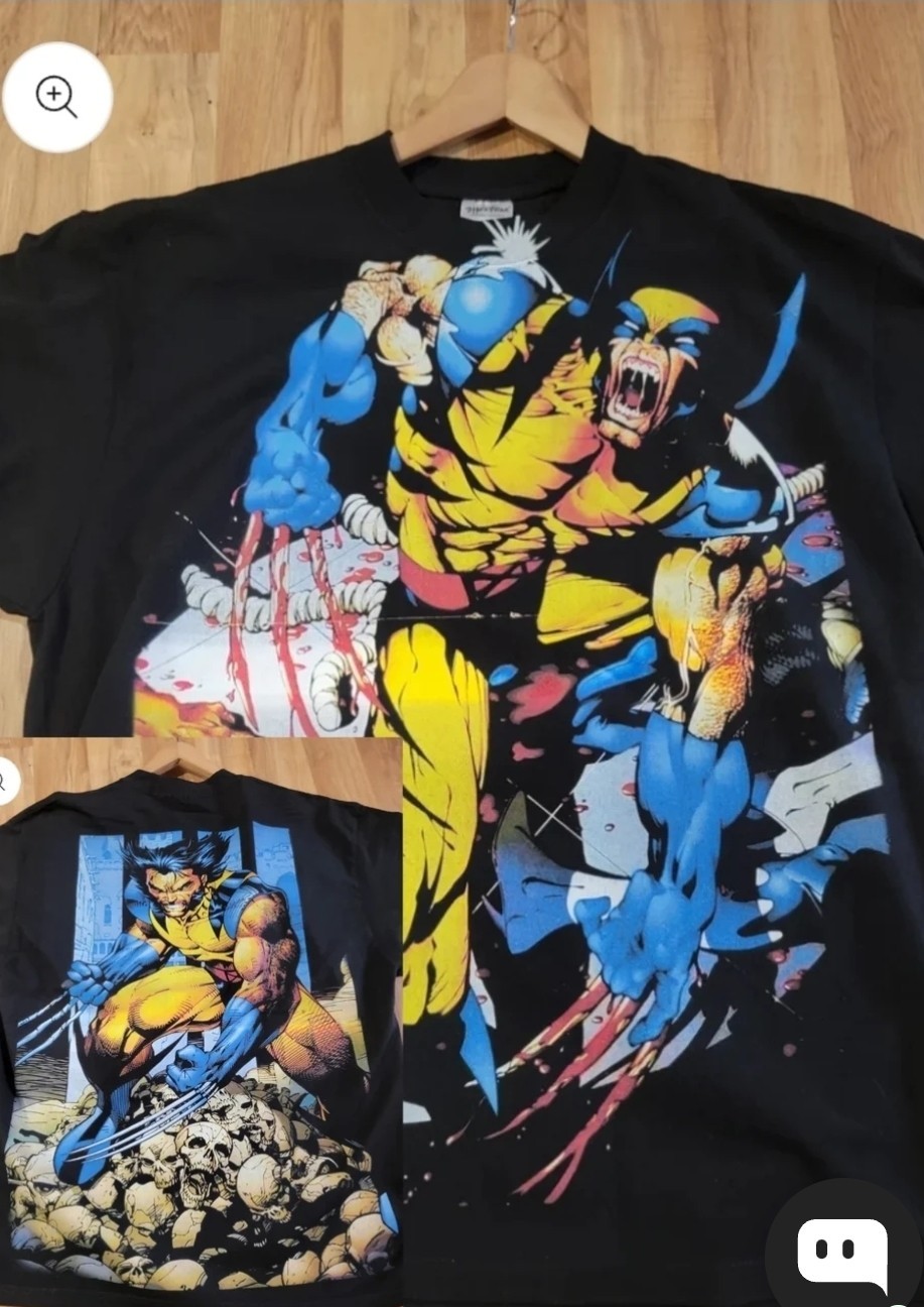 Wolverine (Front & Back)ON A SHAKA HEAVYWEIGHT GARMET DYED T SHIRT Wolverine (Front & Back)ON A SHAKA HEAVYWEIGHT GARMET DYED T SHIRT