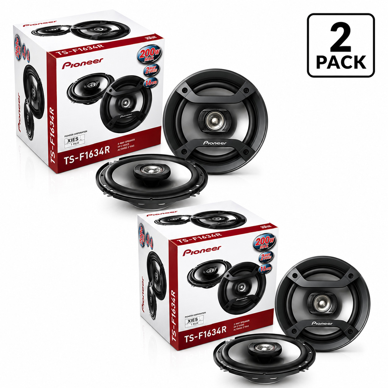 4 X Pioneer TS-F1634R 6.5