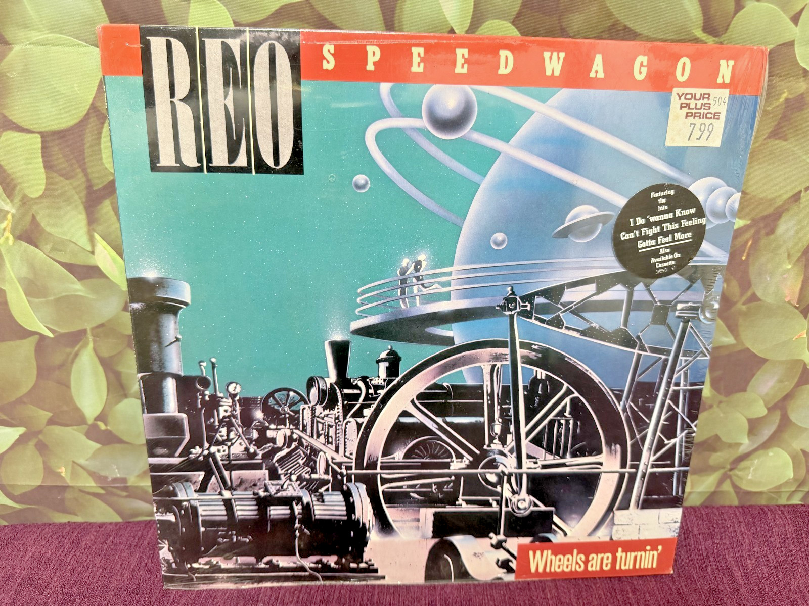 ORIGINAL SEALED REO SPEEDWAGON  Wheels Are Turnin' HYPE STICKER Excellent
