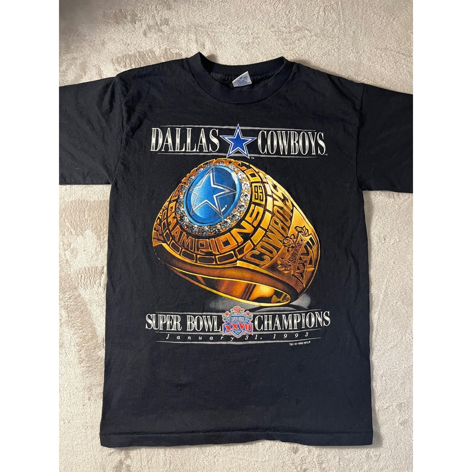 Vintage 1993 Dallas Cowboys Super Bowl XXVII Champions TShirt Salem Sportswear M Vintage 1993 Dallas Cowboys Super Bowl XXVII Champions TShirt Salem Sportswear M