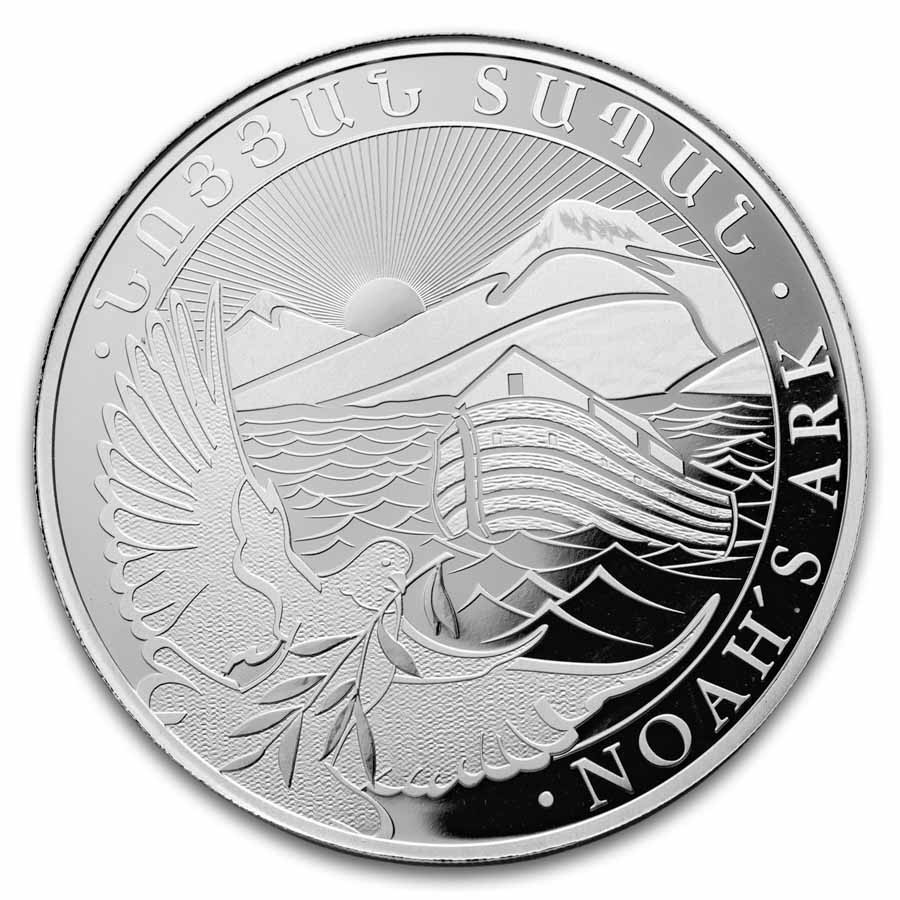 2026 Armenia 10 oz Silver 5000 Drams Noah’s Ark BU 2026 Armenia 10 oz Silver 5000 Drams Noah’s Ark BU