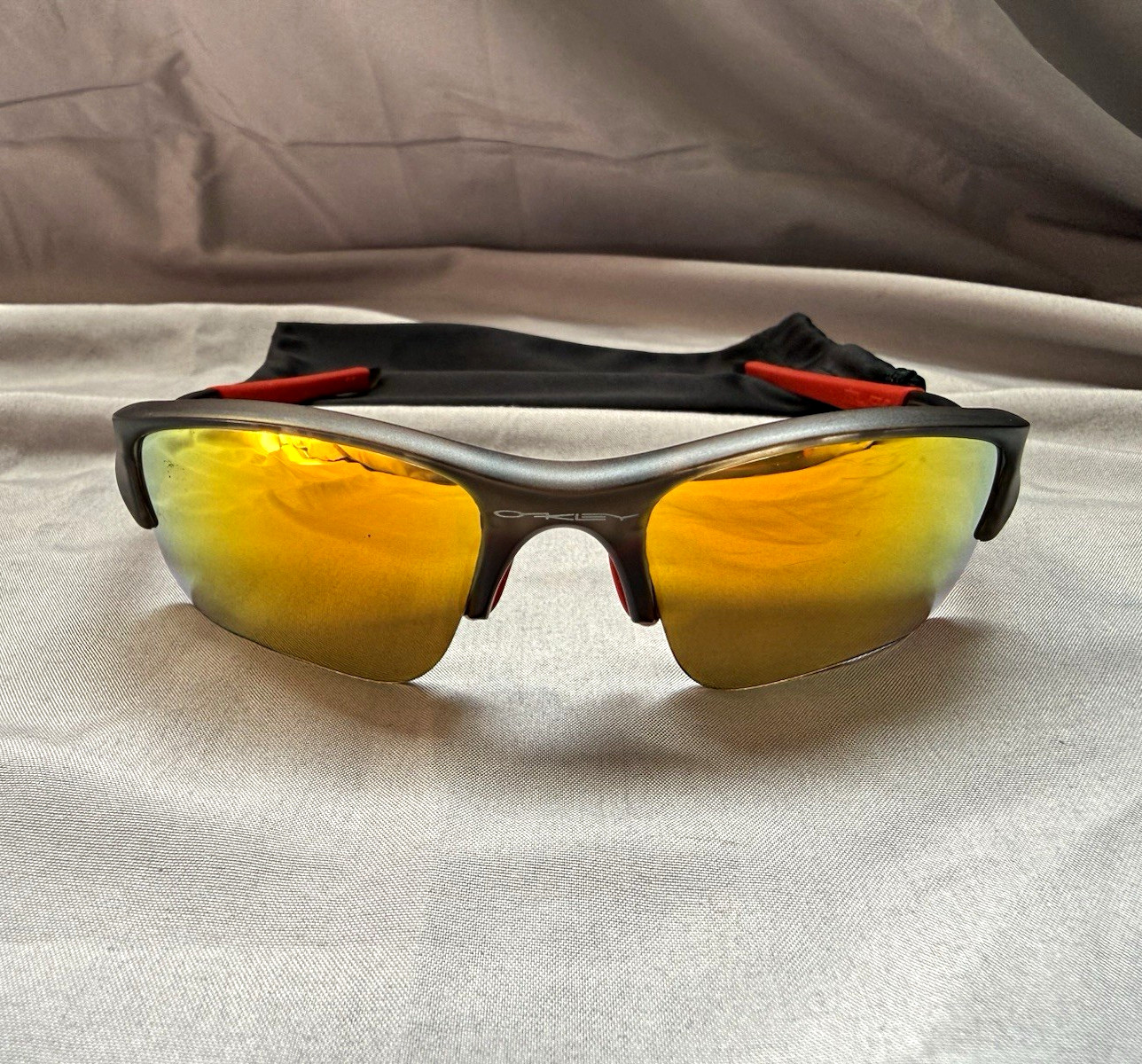 Root beer/translucent Oakley Flak Jacket og Root beer/translucent Oakley Flak Jacket og