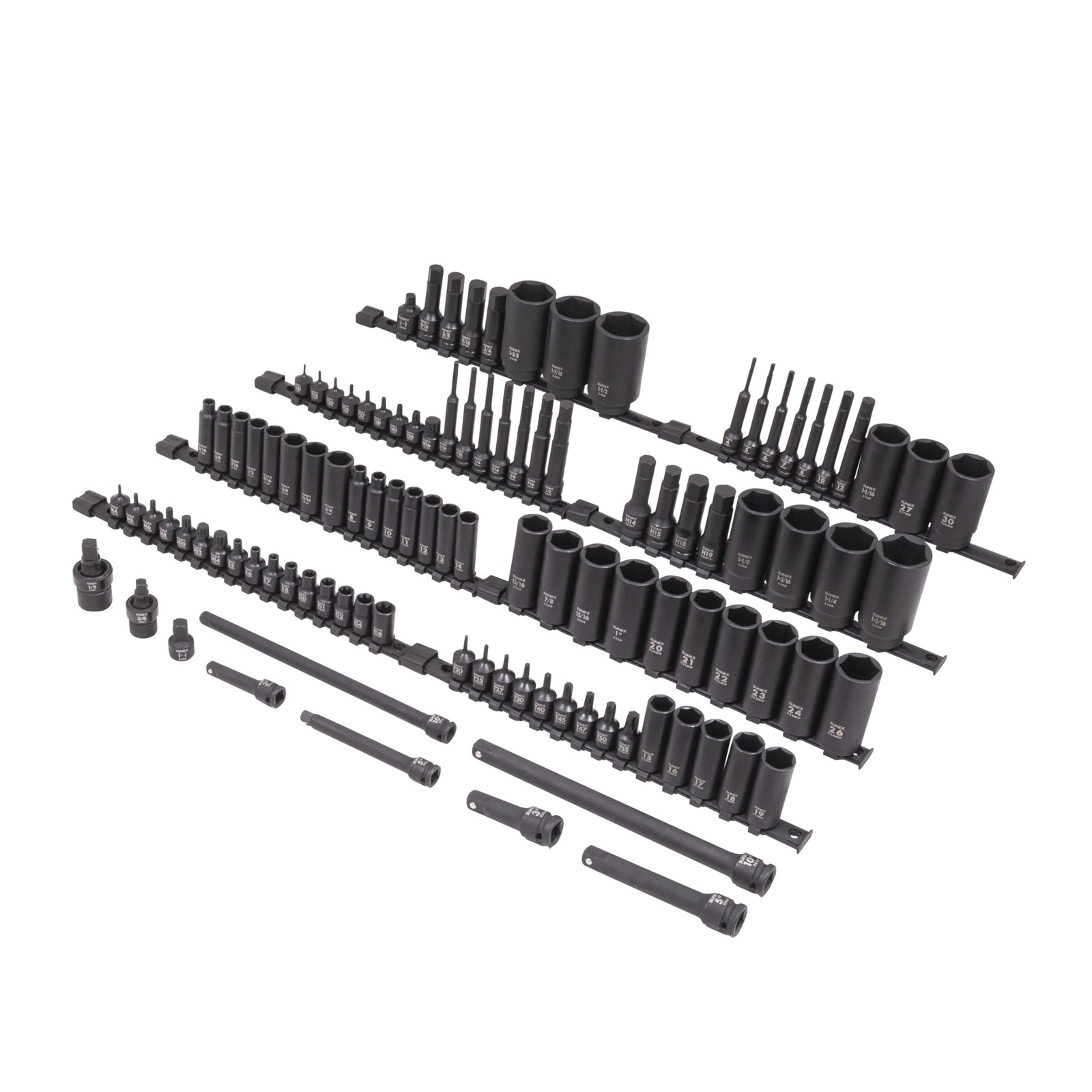 Sunex Tools 10105 105 Piece Mixed Drive Master Impact Socket Set SAE & Metric Sunex Tools 10105 105 Piece Mixed Drive Master Impact Socket Set SAE & Metric