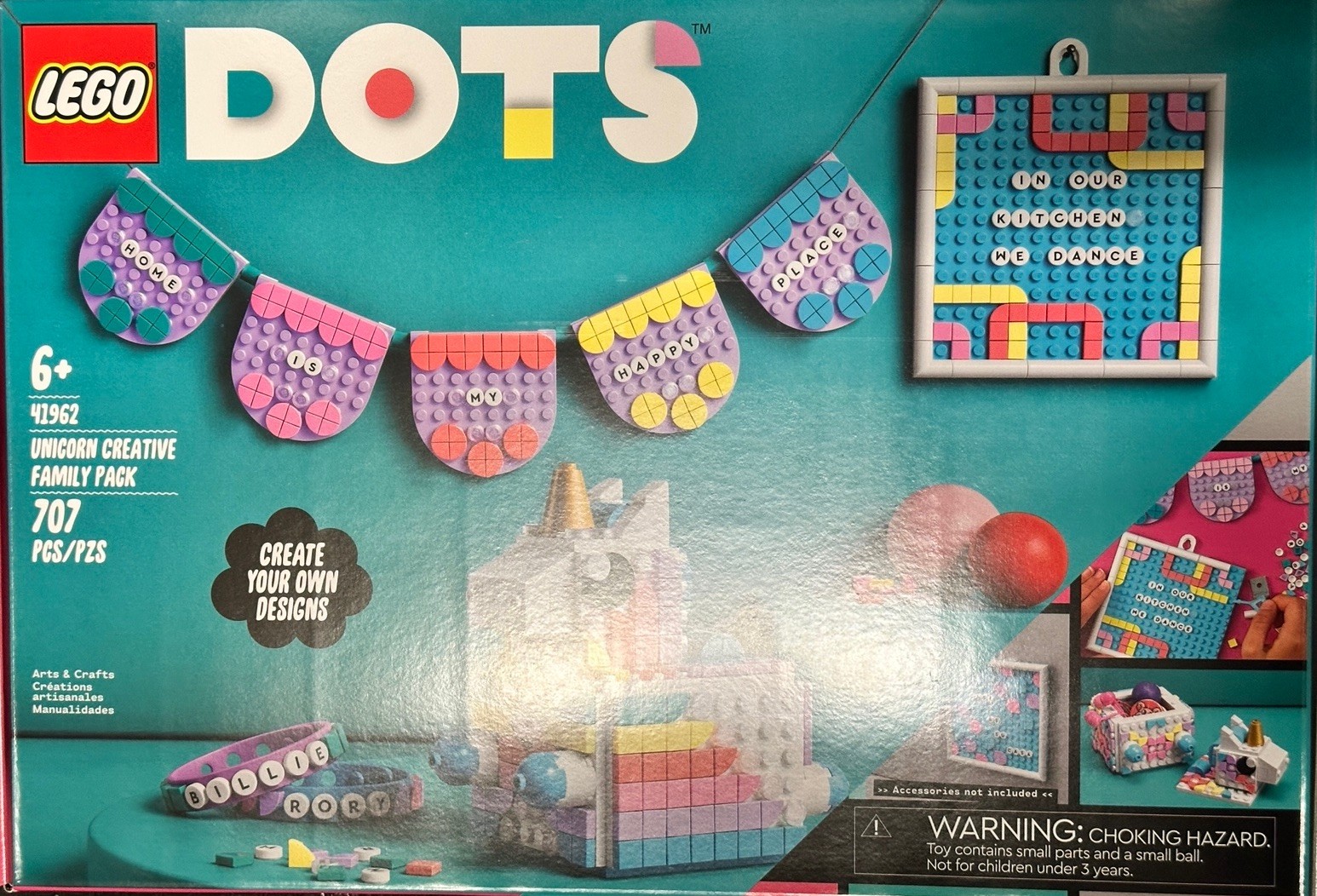 LEGO 41962 DOTS Unicorn Creative Family Pack 707 Pieces. - Limited