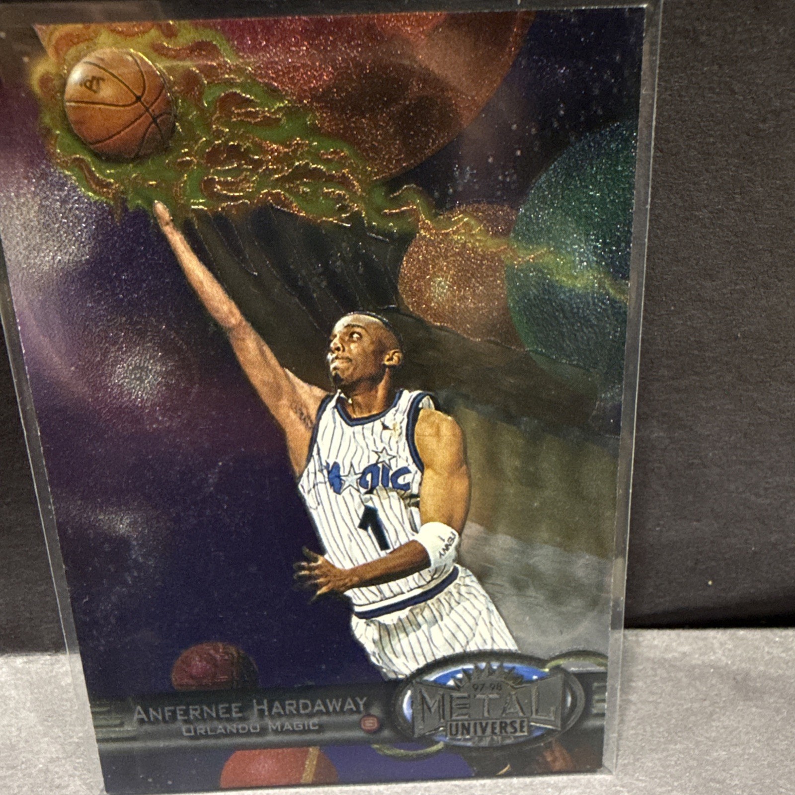 1997-98 1997 SKYBOX METAL UNIVERSE FOIL ANFERNEE PENNY HARDAWAY #45 MAGIC 1997-98 1997 SKYBOX METAL UNIVERSE FOIL ANFERNEE PENNY HARDAWAY #45 MAGIC
