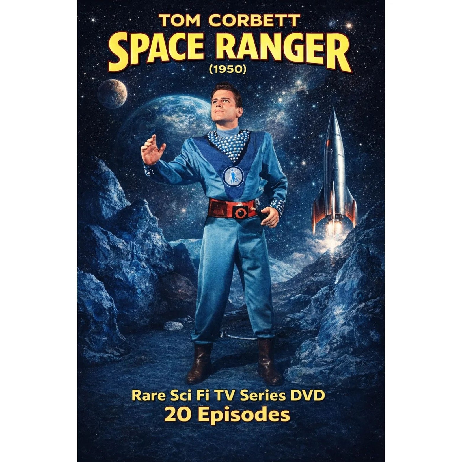 Tom Corbett Space Ranger (1950) Rare Sci Fi TV Series DVD 20 Episodes