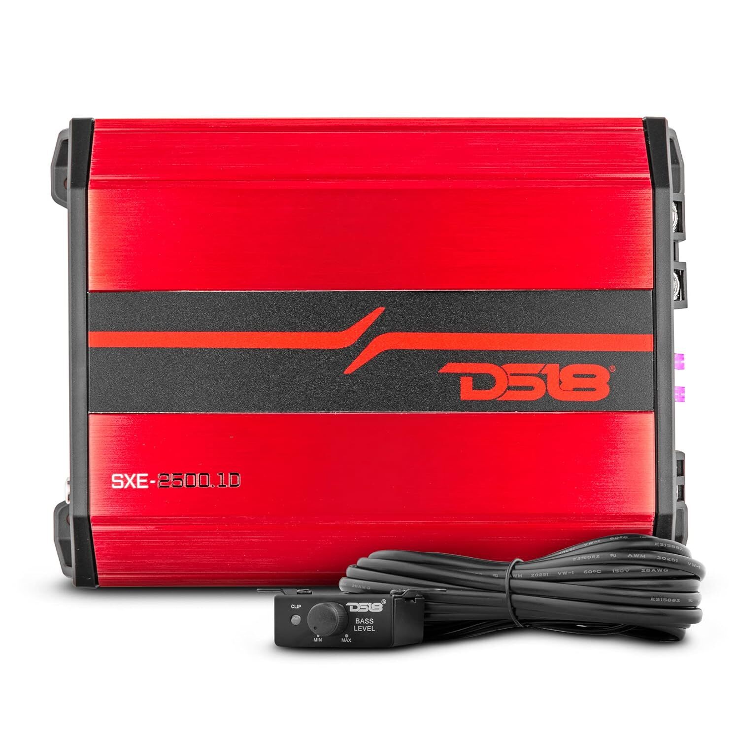 DS18 Car Amplifier 1-Channel Monoblock, Class D, 2500W Peak, Compact Amplifier