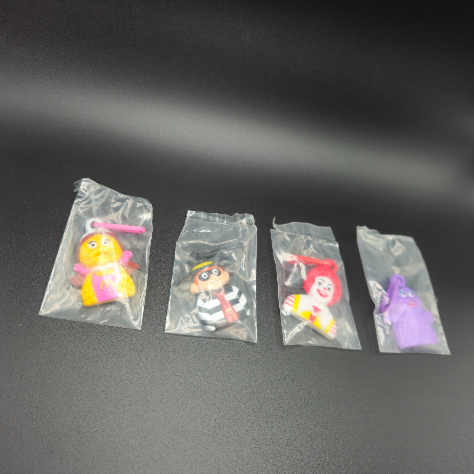 Vintage 1988 McDonald\'s Team McDonaldland Keychain Set Sealed 4pc