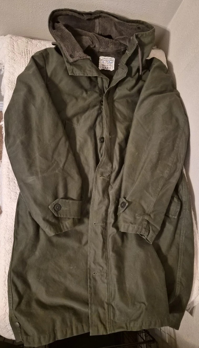 1984 Schwarz Passau German Army Moleskin Winter Parka Jacket , Size 46/XS 1984 Schwarz Passau German Army Moleskin Winter Parka Jacket , Size 46/XS
