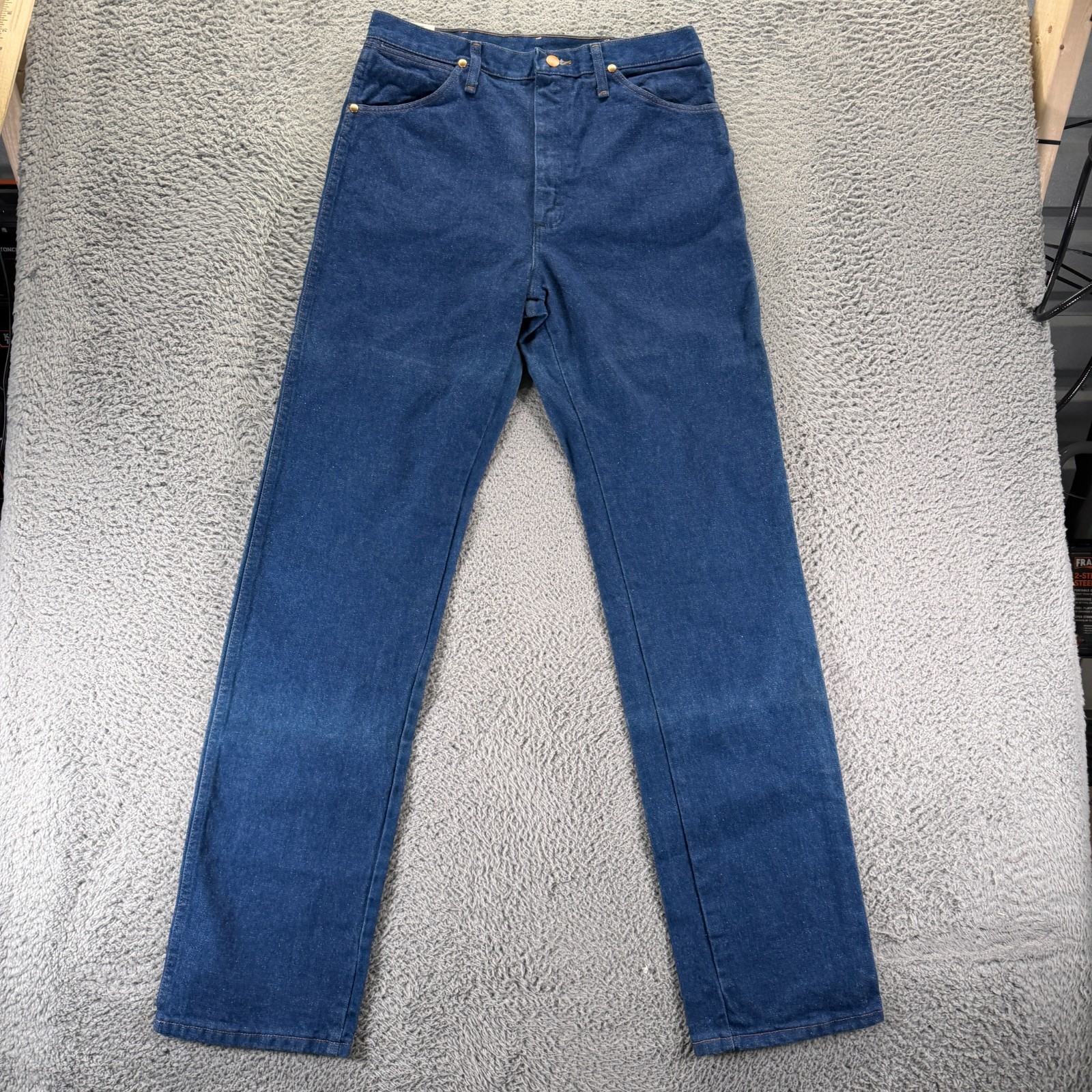 Vintage Wrangler Cowboy Cut 13MWZ Jeans Mens 33x36 Blue Cotton Denim Bootcut Vintage Wrangler Cowboy Cut 13MWZ Jeans Mens 33x36 Blue Cotton Denim Bootcut