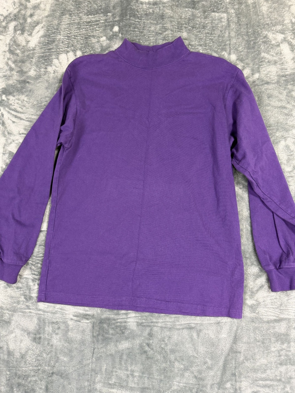 FedEx VF Solutions Mens S Long Sleeve Mock Neck Shirt Purple