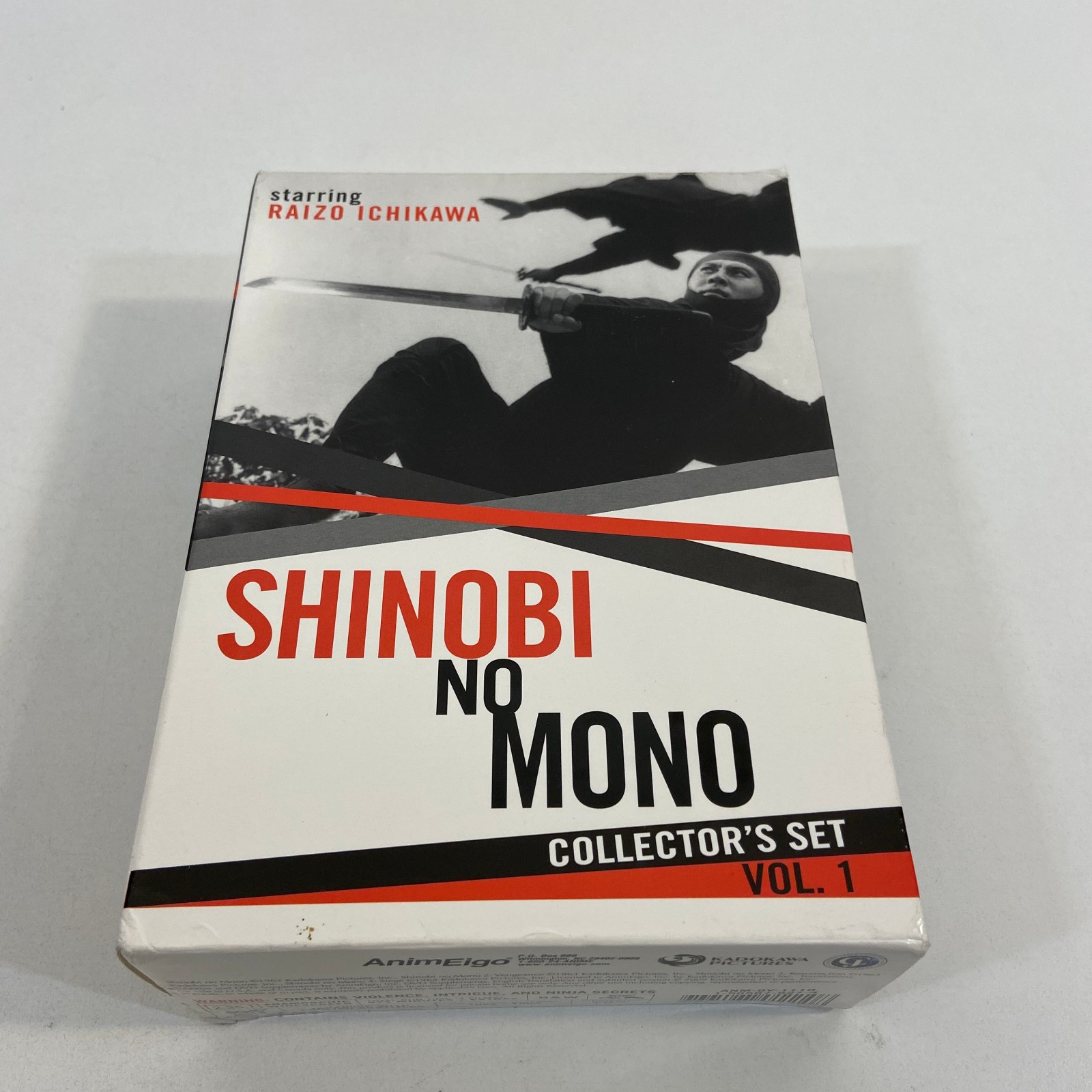 Shinobi No Mono SEALED Collectors Set Vol 1 Slipcase VGC AnimEigo Samurai Cinema Shinobi No Mono SEALED Collectors Set Vol 1 Slipcase VGC AnimEigo Samurai Cinema