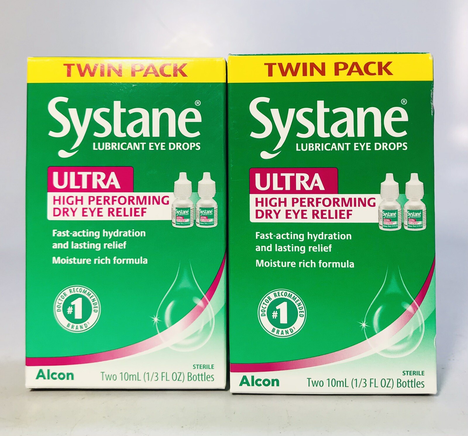 Lot of 2 Systane ULTRA High Performance Lubricant Eye Drops Twin Pack Exp. 02/29 Lot of 2 Systane ULTRA High Performance Lubricant Eye Drops Twin Pack Exp. 02/29