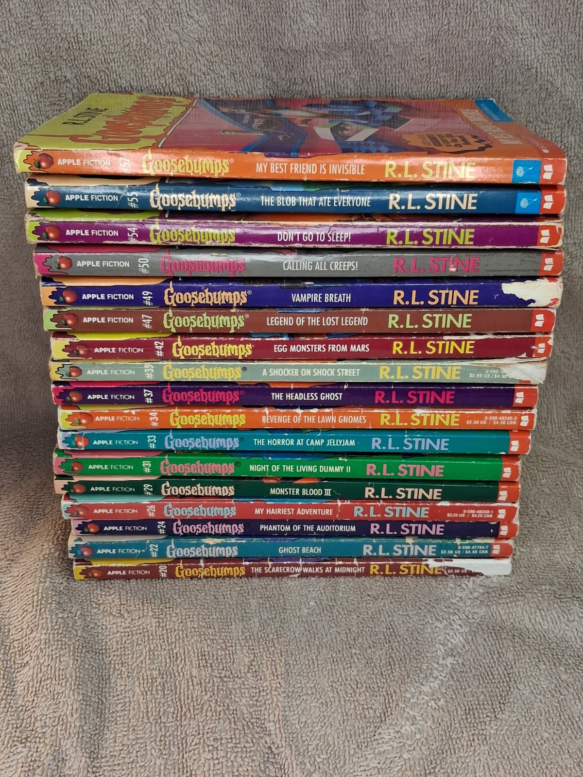 Vtg RL Stine Book Lot of 17 Goosebumps Original Series   7 - 1st Print/Edition