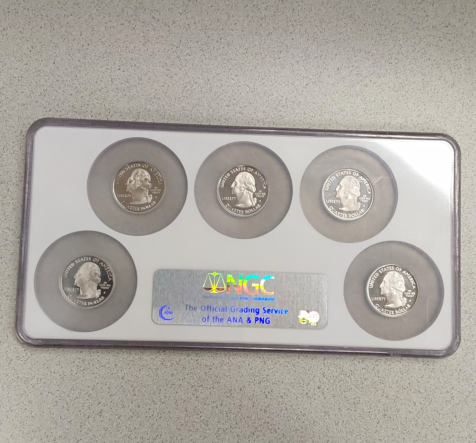 NGC 2008-S San Francisco Clad Proof State Quarters Set PF69 Ultra Cameo NGC 2008-S San Francisco Clad Proof State Quarters Set PF69 Ultra Cameo