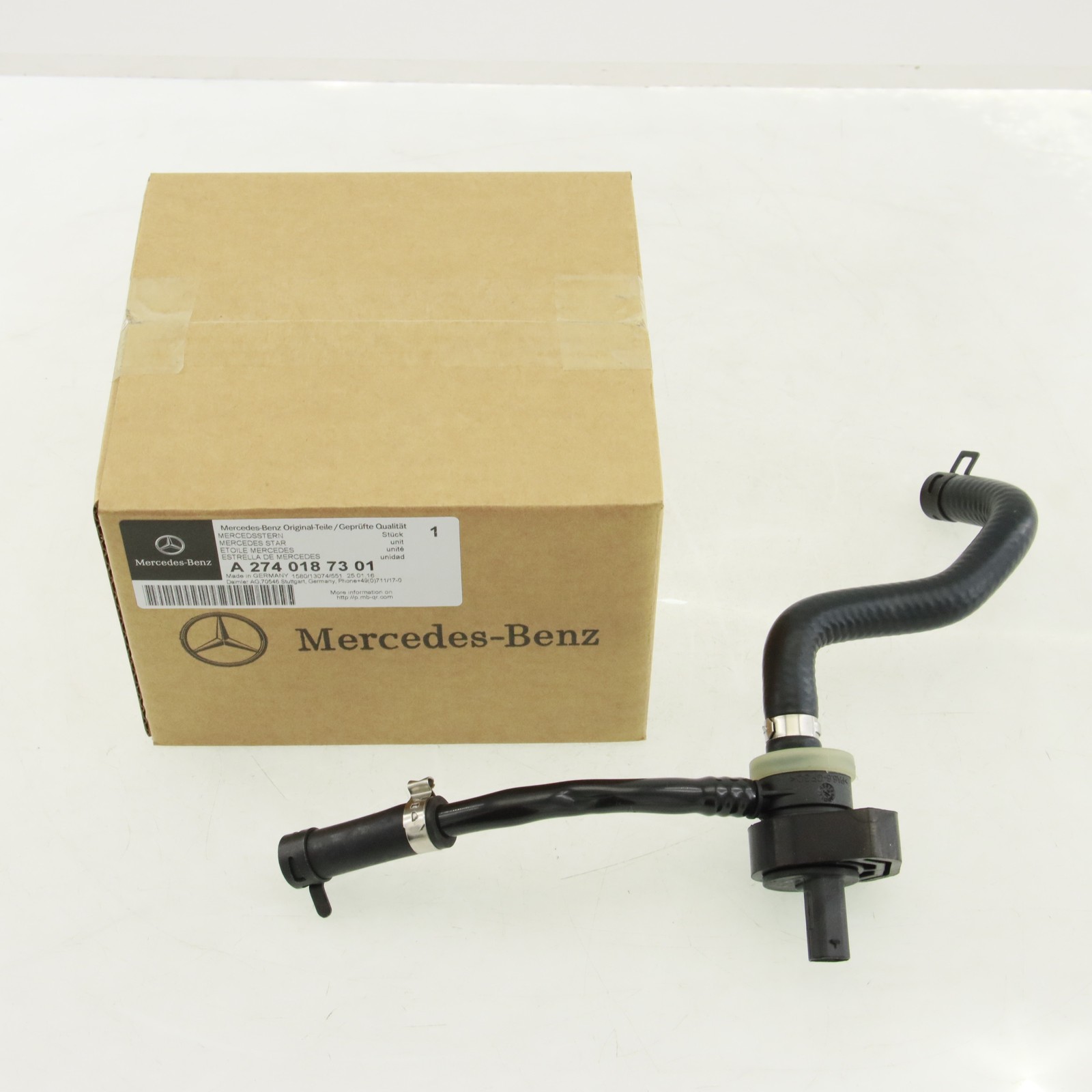 Genuine For Mercedes A2740187301 PCV Crankcase Ventilation Valve Bleed Duct