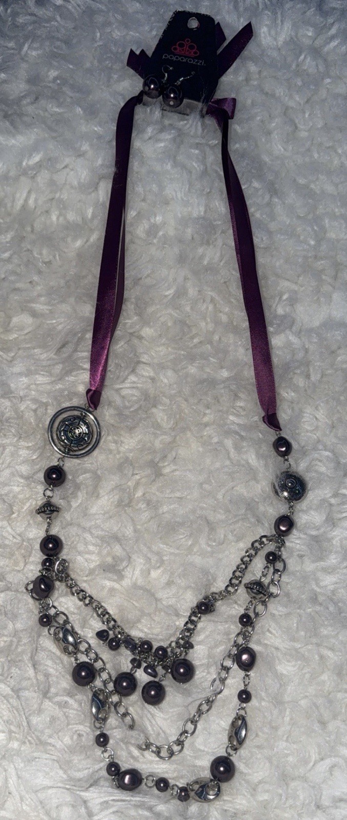 5-Piece Paparazzi Purple Jewelry Lot – 5 Necklaces + Matching Earrings Set 5-Piece Paparazzi Purple Jewelry Lot – 5 Necklaces + Matching Earrings Set