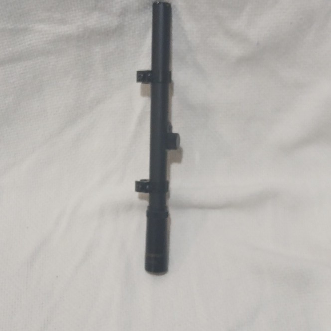 Crosman 4x15 Rifle Scope Model 0410X Targetfinder w/Mounts & Caps Airgun BB LOT