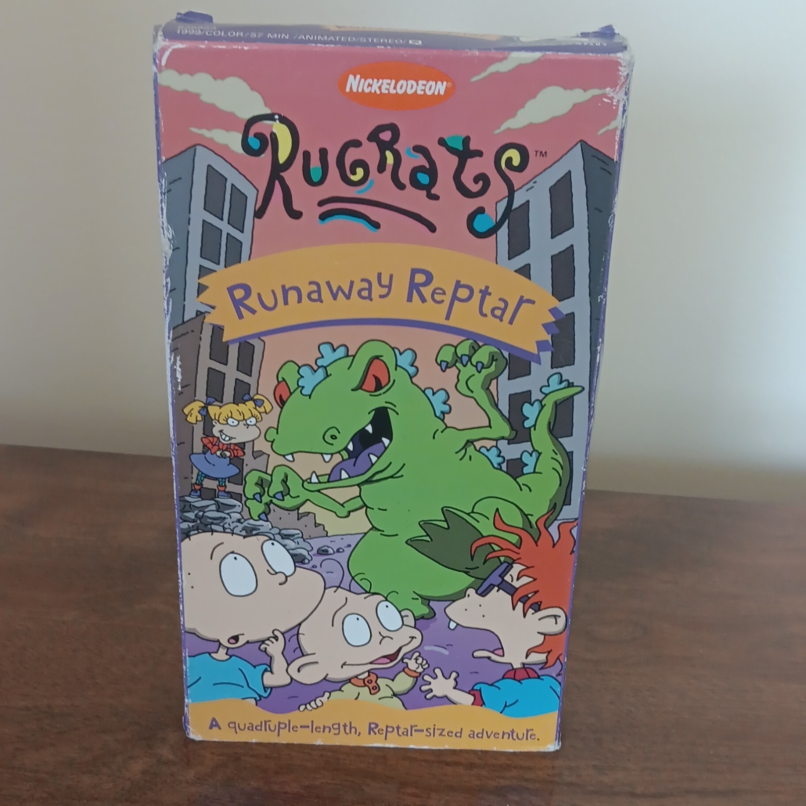 Nickelodeon Rugrats Runaway Reptar VHS NTSC NR Animation 1999 Tommy Chuckie Nickelodeon Rugrats Runaway Reptar VHS NTSC NR Animation 1999 Tommy Chuckie