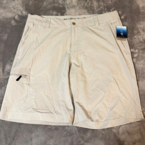 Silver Bait Fishing Cargo Shorts Mens Size 38 Tan New UPF 50 Wicking Stretch