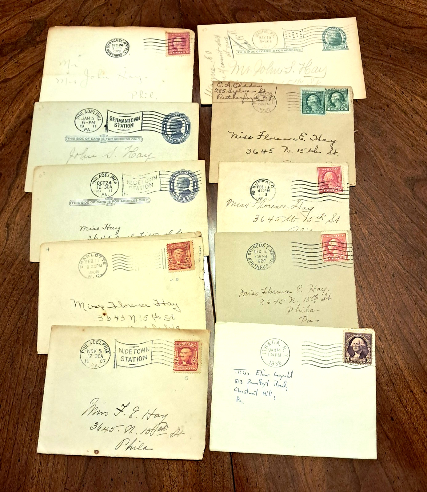 1907-19533(50) old envelopes with Scitt# 140 1c. Red stamps 1907-19533(50) old envelopes with Scitt# 140 1c. Red stamps