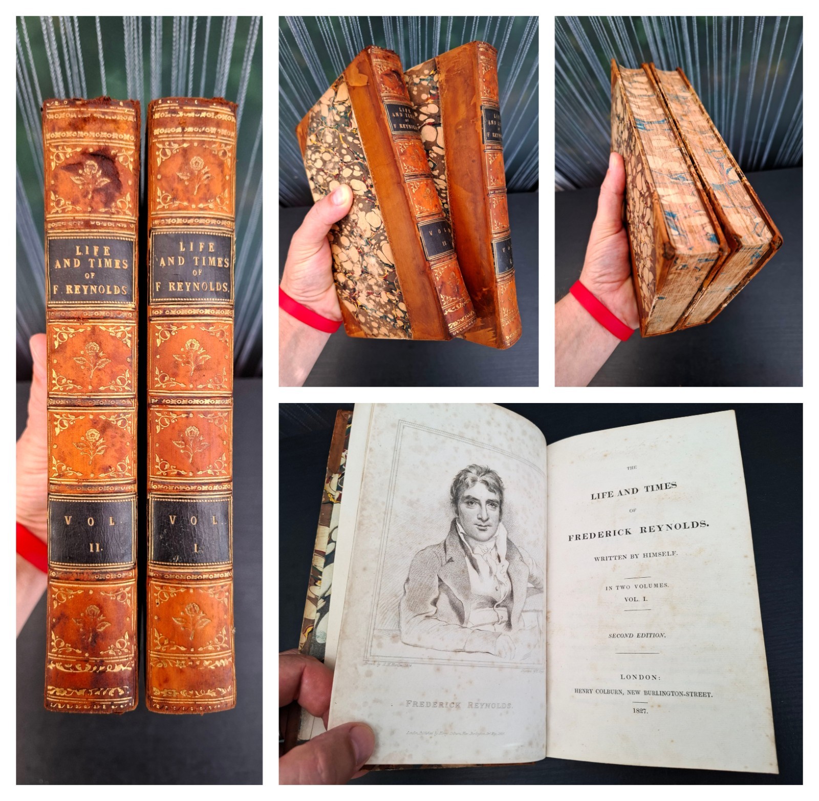 1827 - Life and Times of Frederick Reynolds - Georgian Playwright Memoir 2 Vols