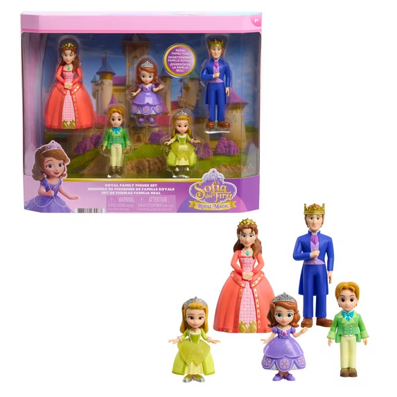 Disney Jr. Sofia the First Royal Family Figure Set, 5-Piece Kids Figure Set Disney Jr. Sofia the First Royal Family Figure Set, 5-Piece Kids Figure Set