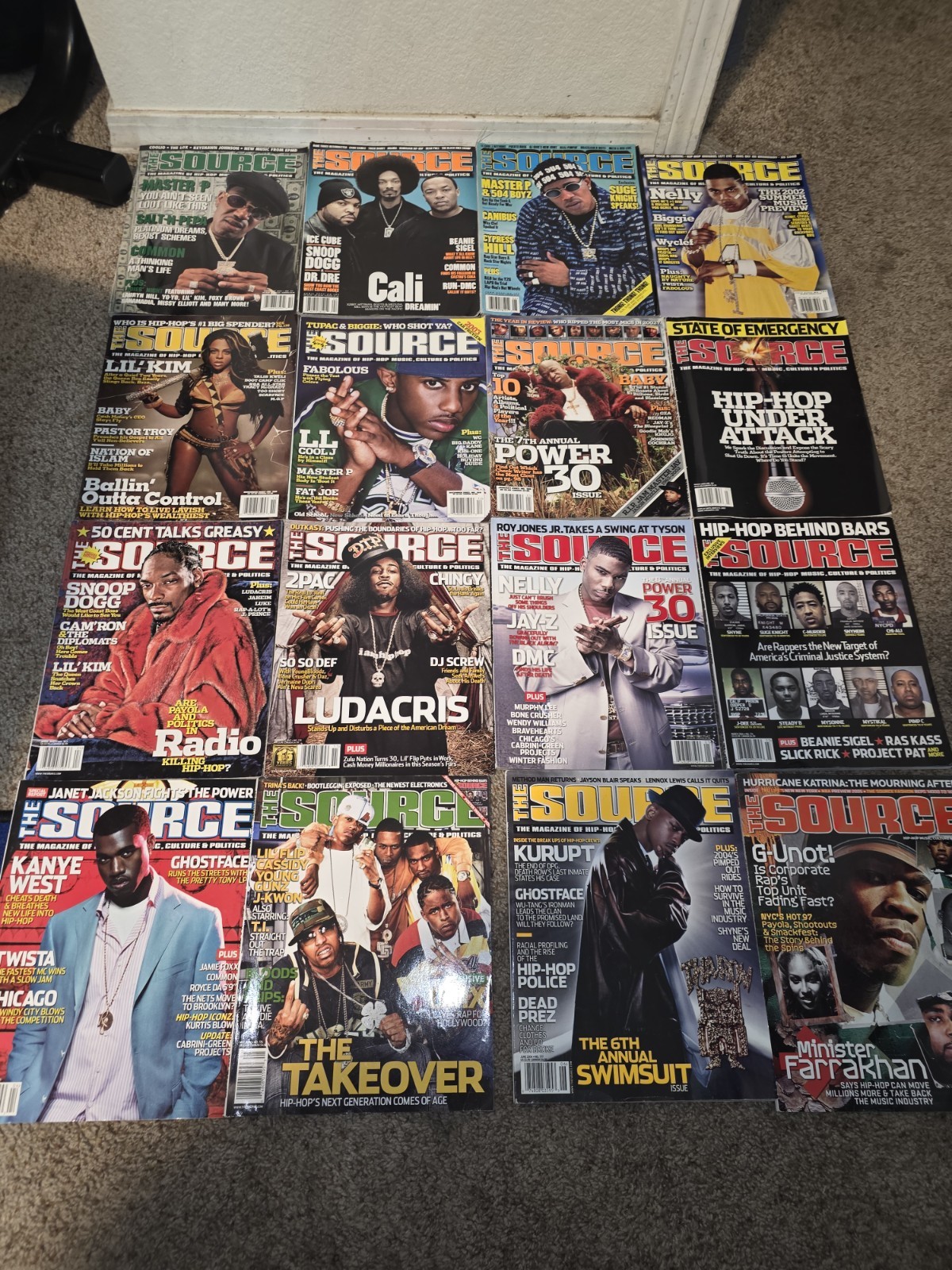 The Source Magazine Lot 16 1997-2005 50 Cent Kanye, Snoop Dog Hip Hop The Source Magazine Lot 16 1997-2005 50 Cent Kanye, Snoop Dog Hip Hop