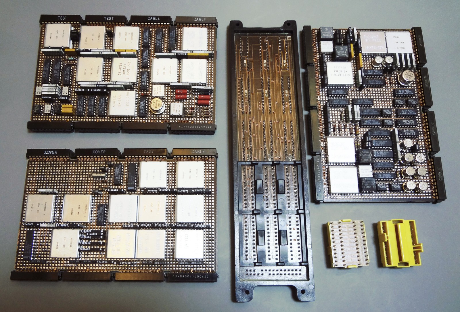 Vintage IBM logic modules, Back-plane, Jumpers, IBM SLT Vintage IBM logic modules, Back-plane, Jumpers, IBM SLT