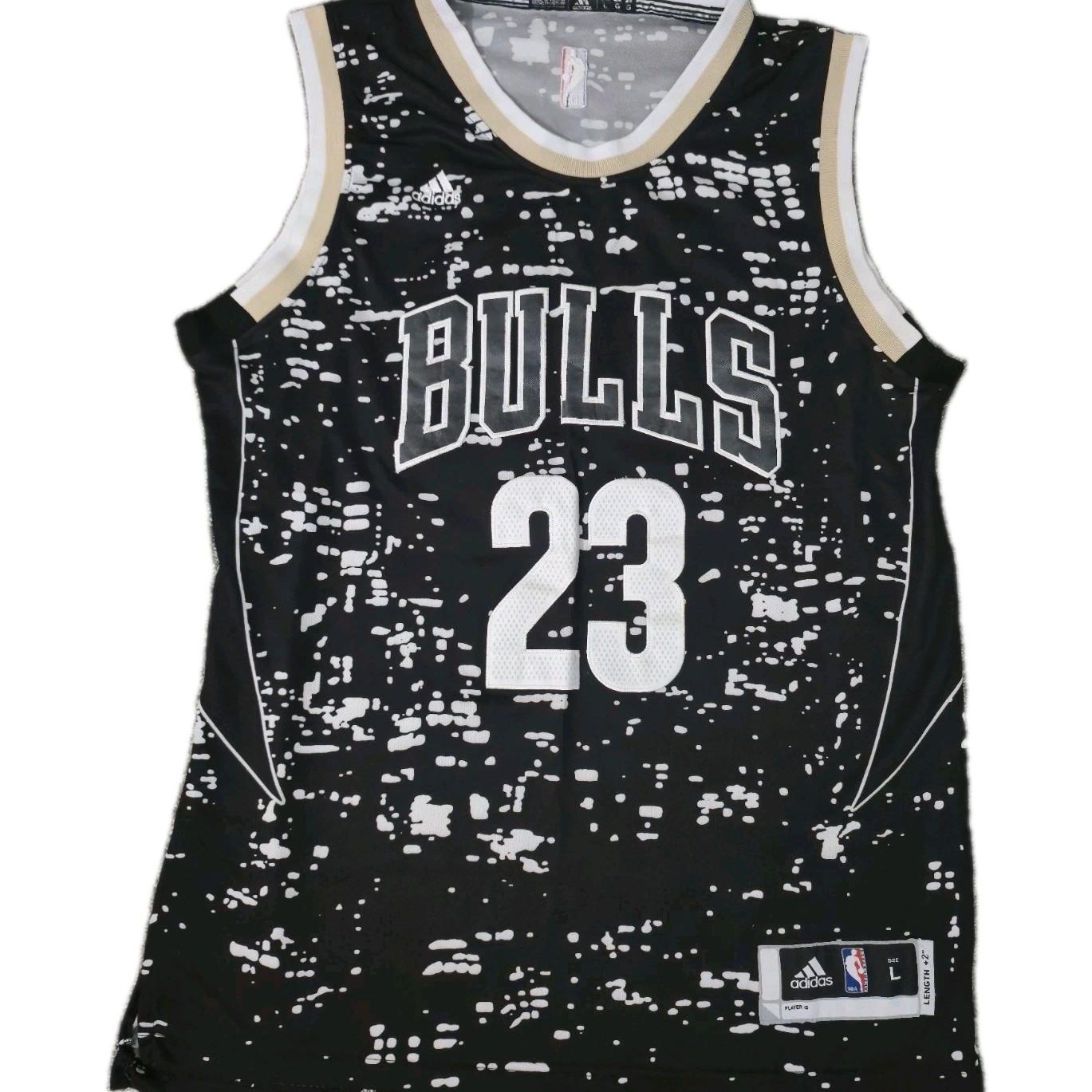 RARE Adidas Michael Jordan Chicago Bulls NBA Luminous Basketball Jersey Size L