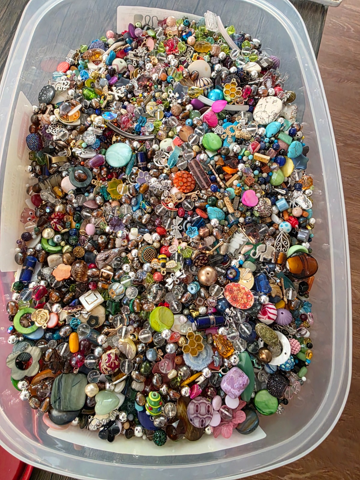 1Cup of Beautiful Beads and Charms *GREAT ASSORTMENT*BEAD SOUP*