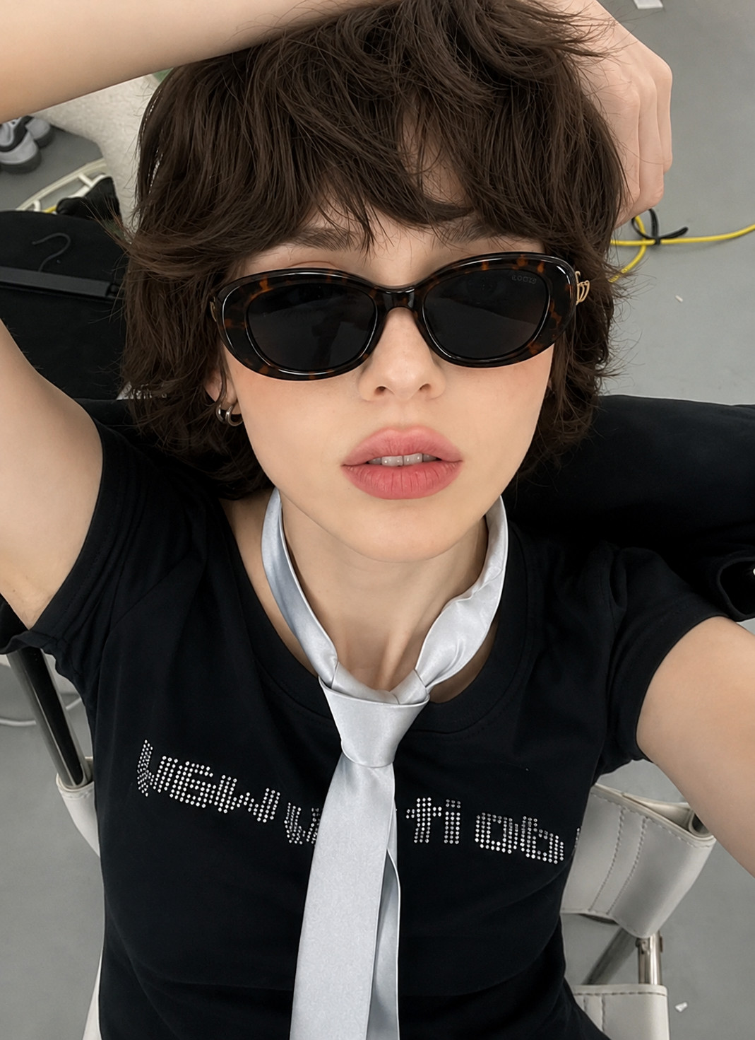 Gucci GG1829S Retro Oval Sunglasses Unisex Fashion Trendy Daily Shades