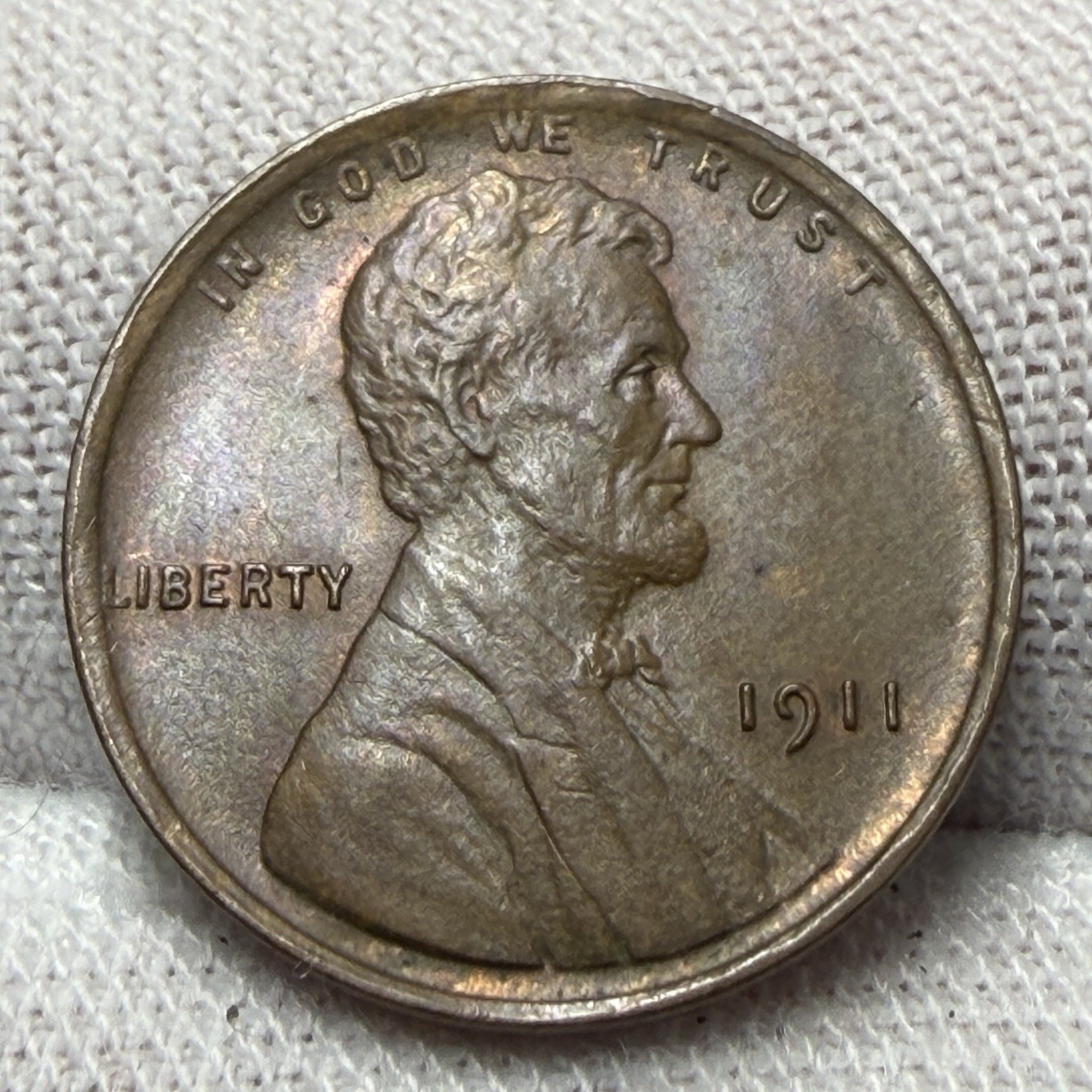 1911 Early Year Lincoln Wheat Cent Penny Uncirculated receive coin pictured 4536